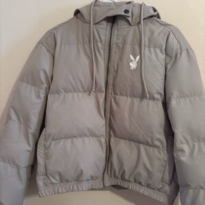 PLAYBOY Light Purple Puffer Jacket
